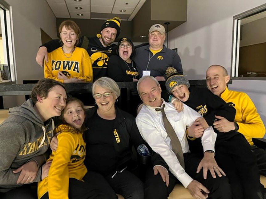 The Steve Roe family following a home football game last fall.